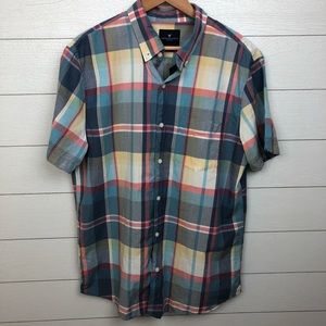 NWT American Eagle Plaid Button Down Short Sleeve